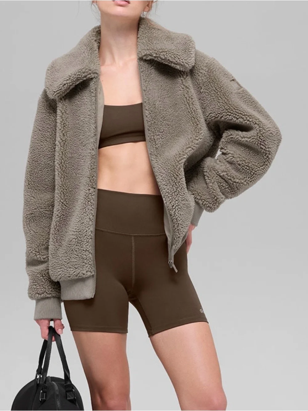 Sherpa Downtown Jacket- Light Cocoa